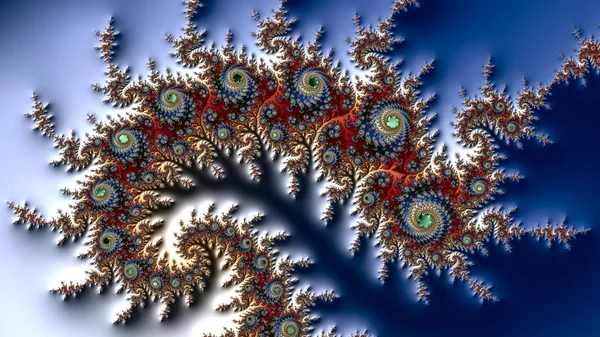 Fraktale Kunst Fraktaler Hintergrund Digitales Kunstwerk Geometrische Textur Abstrakter Hintergrund — Stockfoto