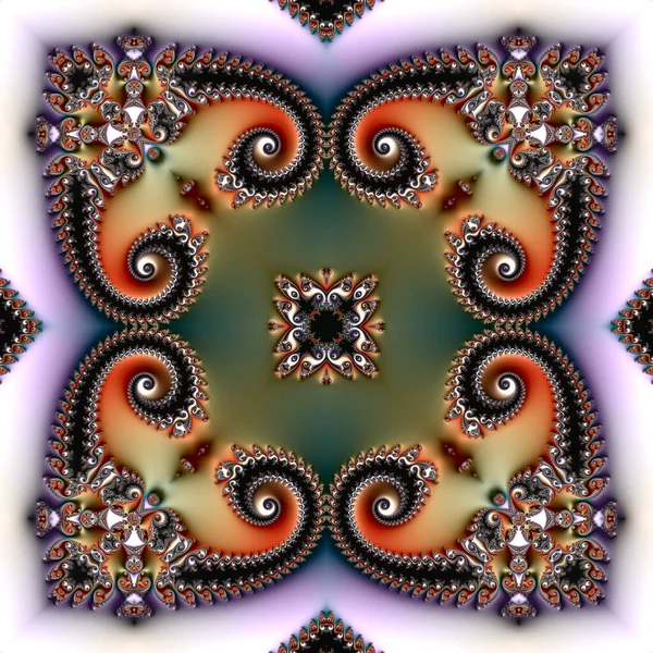 Arte Especial Design Abstrato Único Geometria Fractal — Fotografia de Stock