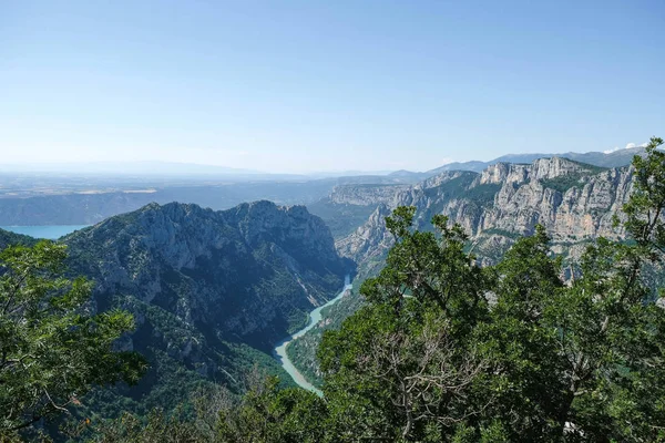 Verdon Canyon Summer Panorama Provence Tourism — Stock Photo, Image