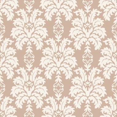 Damascus seamless modeli vintage tarzı çiçek süsleme duvar kağıdı arka plan
