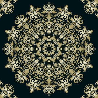 Vintage retro Seramik döşeme deseni. Vektör çini deseni. Antika retro Seramik Karo bilmece için duvar kağıdı arka plan, yüzey dokuları kullanılabilir. EPS 10