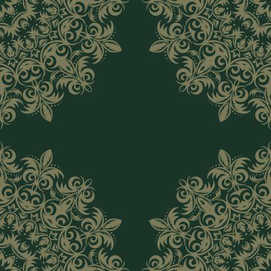 Vintage retro Seramik döşeme deseni. Vektör çini deseni. Antika retro Seramik Karo bilmece için duvar kağıdı arka plan, yüzey dokuları kullanılabilir. EPS 10