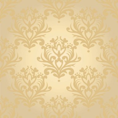 Vektör sorunsuz çiçek damask desenli. Zengin süsleme, Damascus tarzı eski. Royal Victoria Dikişsiz desen duvar kağıtları, tekstil, ambalaj, düğün davetiyesi için. Eps10