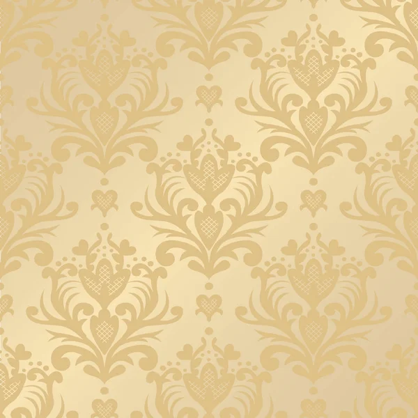 Vector naadloze damast bloemmotief. Rich sieraad, oude Damascus stijl. Koninklijke Victoriaanse patroon voor behang, textiel, inwikkeling, bruiloft uitnodiging. Eps10 — Stockvector