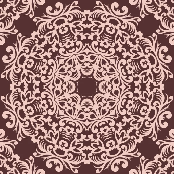 Seamless pattern oriental ornament. Textile print. Islamic vector design. Floral tiles. — Stock Vector
