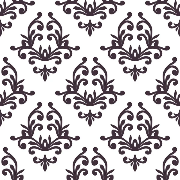 Vector Damast nahtlosen Muster Hintergrund. Elegante Luxus-Textur für Tapeten, Hintergründe und Seitenfüllungen. — Stockvektor