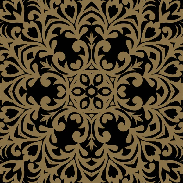 Ornamento barocco vettoriale in stile vittoriano. Elemento decorativo per il design. Toolkit per designer. Modello ornamentale dorato per biglietti di auguri. Decorazione floreale tradizionale . — Vettoriale Stock