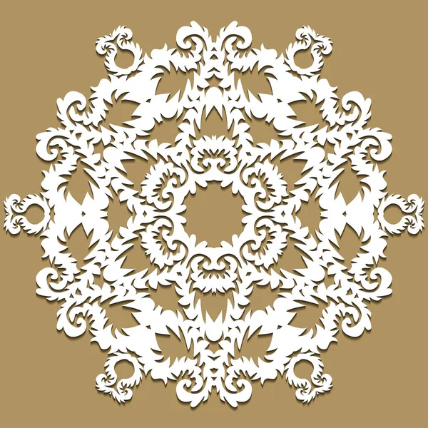 Download Decorative flower, snowflake, mandala, embossed pattern ...