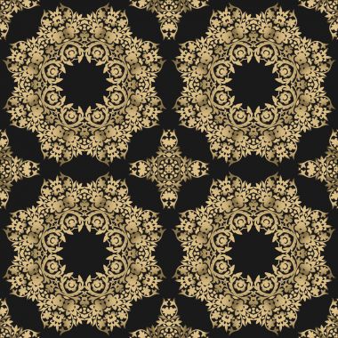 Sorunsuz çiçek desenli. Şark süsleme. Tasarım öğesi. 