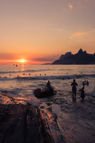 Sunset on the Beach in Rio de Janeiro