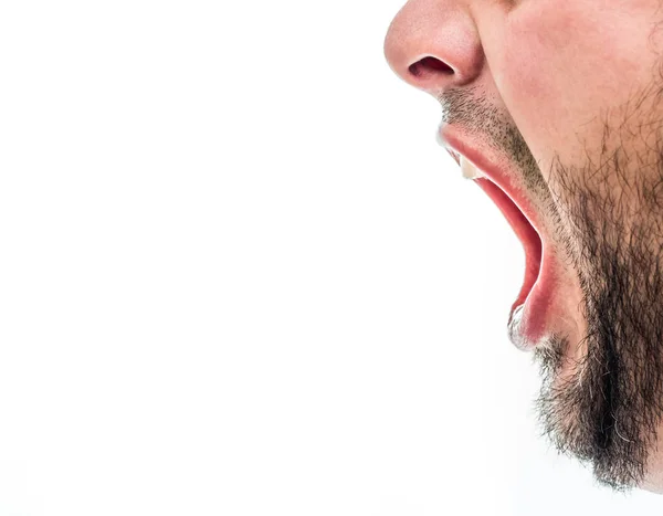 Mężczyzna krzyczy — Zdjęcie stockowe