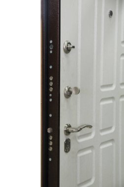 Metal kasa kapısı üzerindeki kolu.