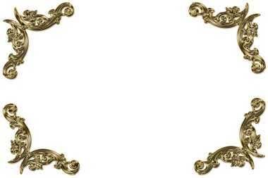 Altın çerçeveli klasik arkaplan