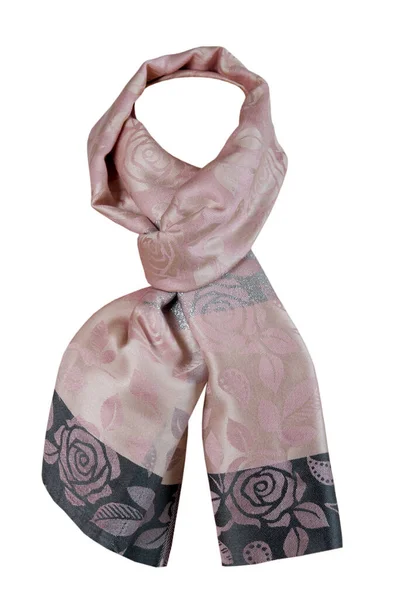 Foulard Femme Isolé Sur Fond Blanc — Photo