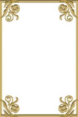 Altın çerçeveli klasik arkaplan