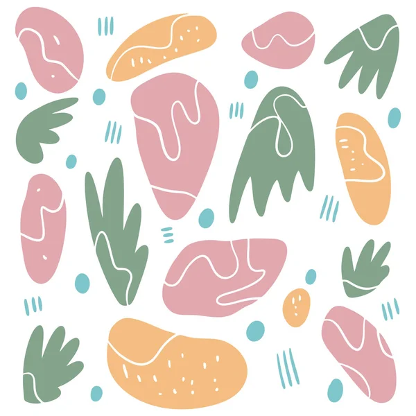 Soyut doğa geçmişi. Vektör çizimi. Beyaz arka planda izole edilmiş..