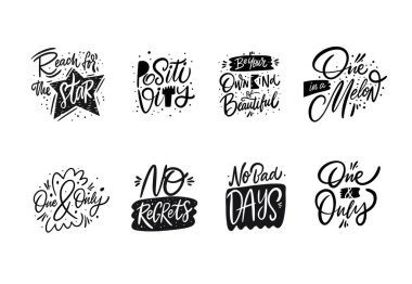 En iyi harfler belirlendi. El çizimi vektör çizimi. Modern tipografi. Beyaz arka planda izole edilmiş. Kartlar, tişörtler, afişler ve afişler için tasarım.