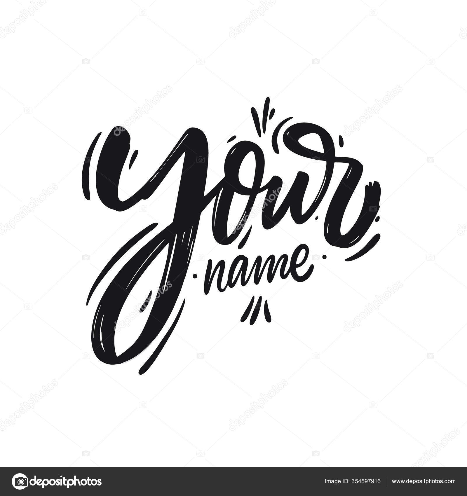 Stylish Name - cursive n black Wallpaper Download