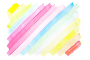 Pastel basit ve normal gökkuşağı rengi büyük Bru tarafından boyanır.