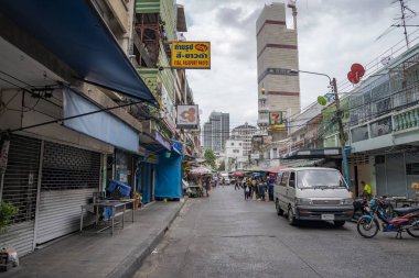 Bangkok, THAILAND - 20 Haziran 2019, Bangkokian halkı yürüyor