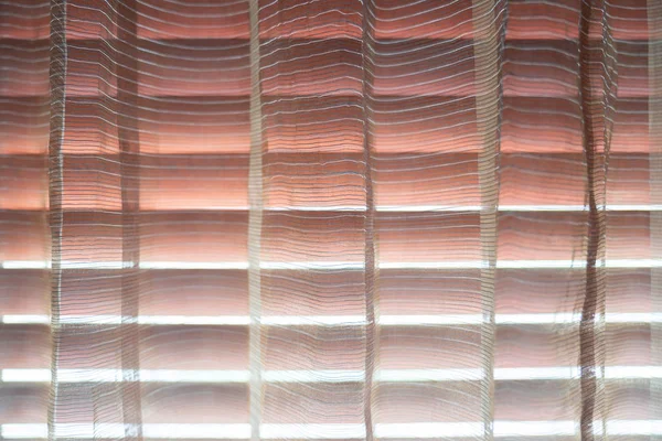 Red orange pink curtain transperance from outside light with spa — Stock Photo, Image