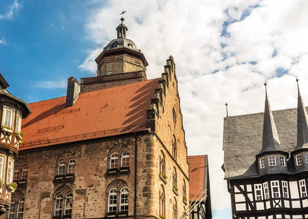 Středověké budovy Alsfeld, Německo — Stock fotografie