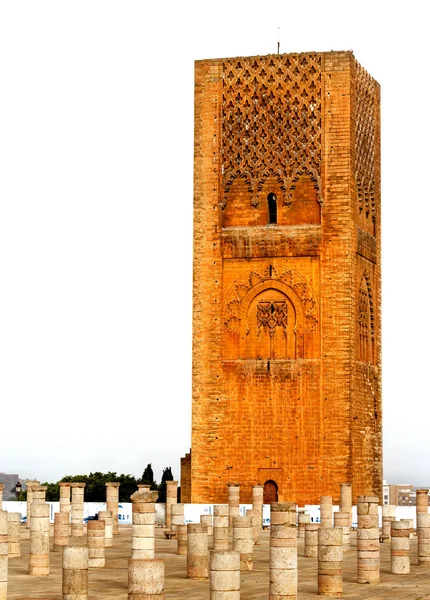 A torre Hassan em Rabat, Marrocos — Fotografia de Stock