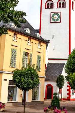 Johanniskirche-Romanesk kule 11.asır Nassau içinde bir der Lahn, Almanya