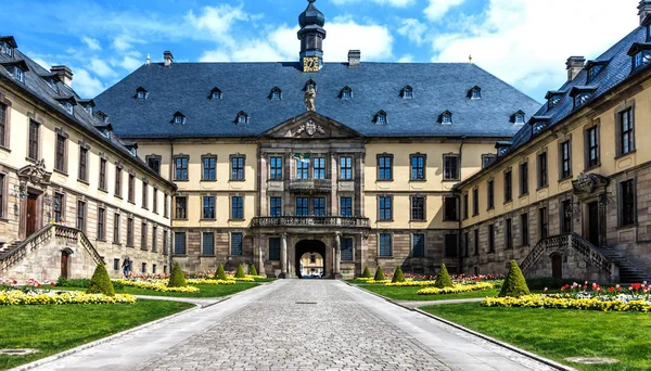 Barok Fulda şehir kalenin tarihsel Fulda, Hesse, Almanya — Stok fotoğraf