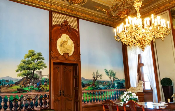 Vista interior del magnífico castillo Phillipsruhe en Hanau, cerca de Fráncfort del Meno, Alemania —  Fotos de Stock