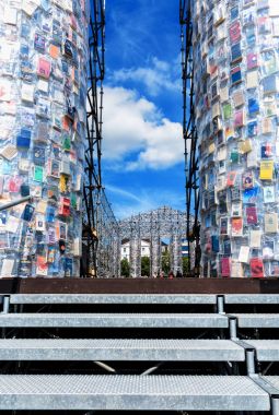 Parthenon of the books, documenta 14 -The art temple at the Friedrichsplatz in Kassel, Germany clipart