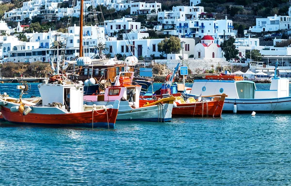 Antiguo puerto de Santorini, Grecia — Foto de Stock