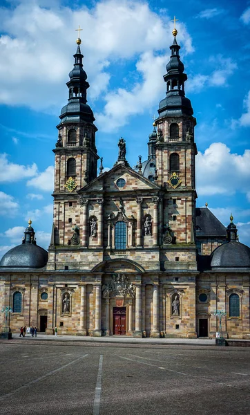 Barok Katedrali tarihi Fulda, Almanya — Stok fotoğraf