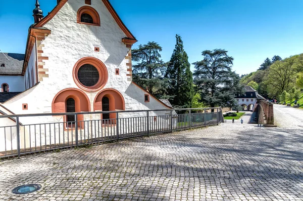 Abadía Eberbach Herencia Mística Los Monjes Cistercienses Rheingau Lugar Rodaje — Foto de Stock