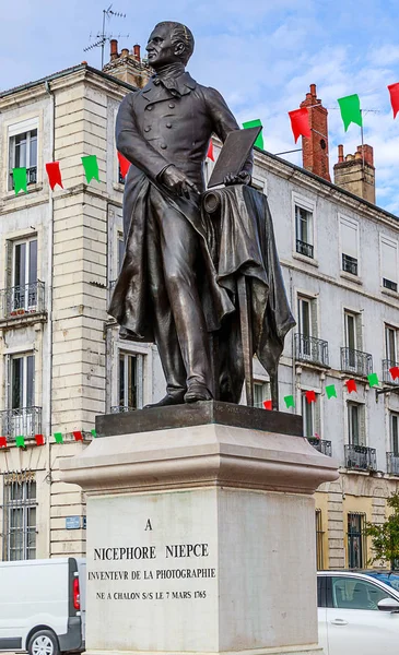 Chalon Sur Saone Burgundy France October 2019 Memorial Statue Joseph — Fotografia de Stock