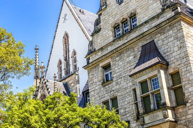 Aziz Thomas Kilisesi (Thomaskirche) de Leipzig, Saksonya, Almanya