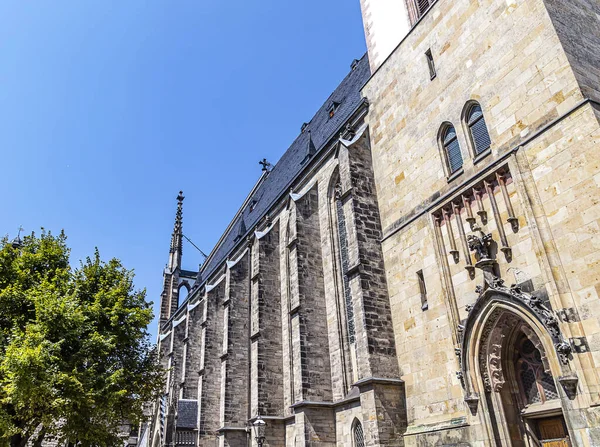 Igreja São Tomás Thomaskirche Leipzig Saxônia Alemanha — Fotografia de Stock