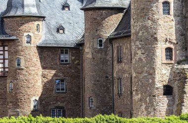 Steinau an der Strasse, birthplace of the Brothers Grimm, Germany - The impressively well-preserved mediaeval castle, Renaissance palace, and fortress.  clipart