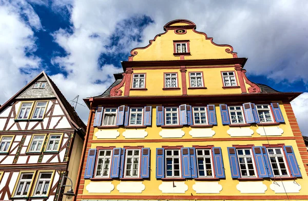 Történelmi Félgerendás Házak Butzbach Németország — Stock Fotó