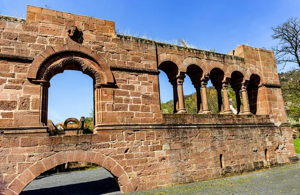 Ruïnes Van Het Middeleeuwse Kasteel Kaiserpfalz Gelnhausen Hessen Duitsland — Stockfoto