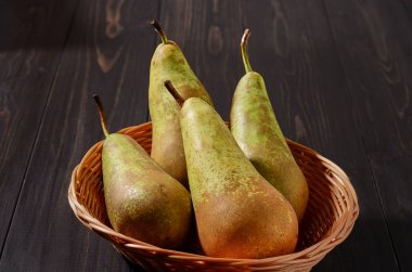 koyu ahşap rustik arka plan armut Konferansı