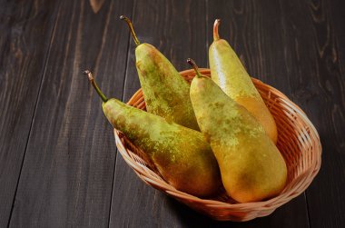 koyu ahşap rustik arka plan armut Konferansı