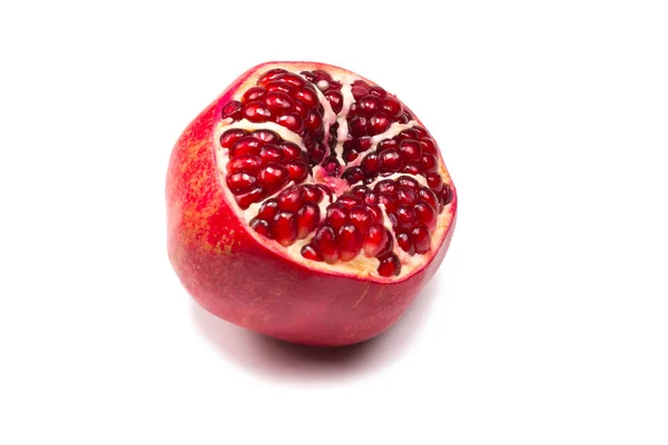 Sweet pomegranate isolated on white background. — Stock Photo, Image