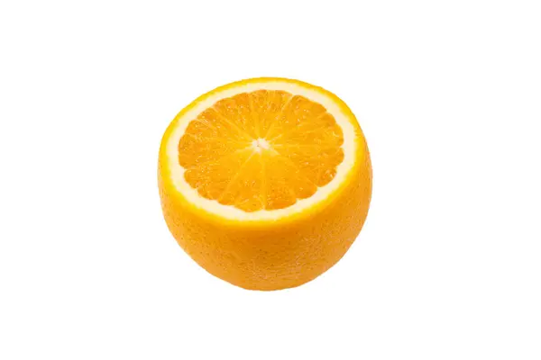 Setengah oranye diisolasi pada latar belakang putih. — Stok Foto