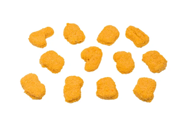 Nuggets aislados sobre un fondo blanco. —  Fotos de Stock