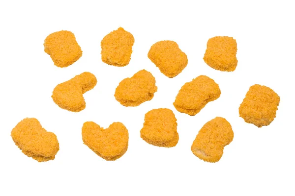 Nuggets isoliert auf weißem Hintergrund. — Stockfoto