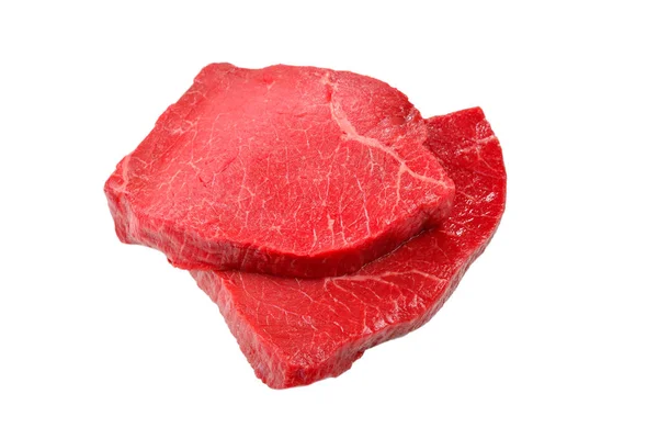 Marha steak izolált fehér alapon. — Stock Fotó