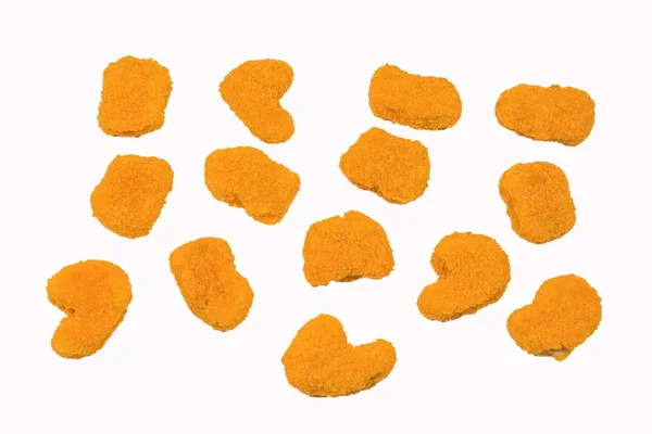 Nuggets isolado em um fundo branco. — Fotografia de Stock