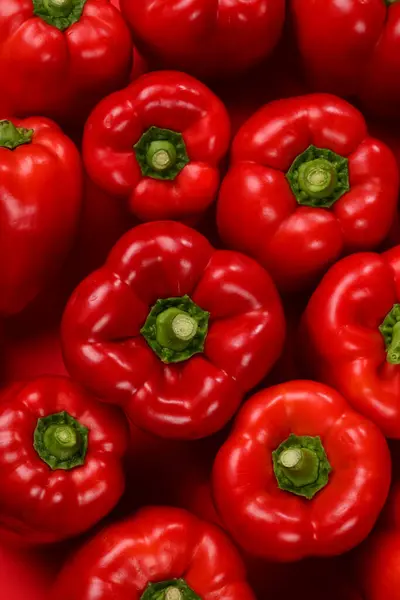 Frische rote Paprika Hintergrund. — Stockfoto