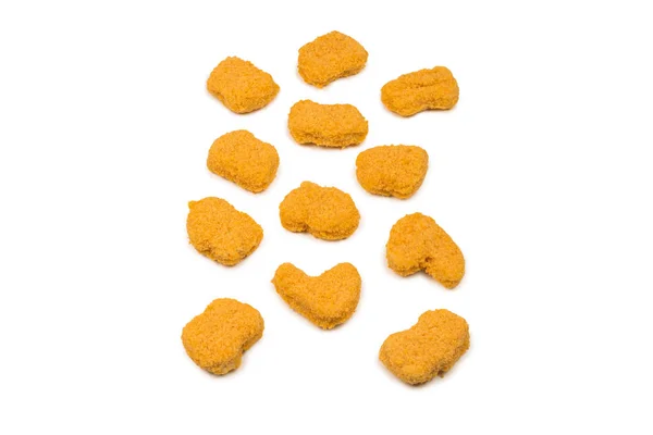 Nuggets aislados sobre un fondo blanco. —  Fotos de Stock